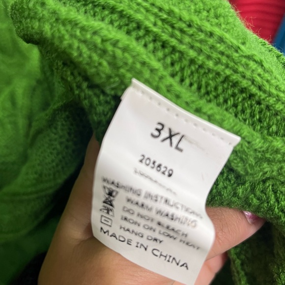 Long sleeve cardigan. (Green & yellow ) - Picture 4 of 8